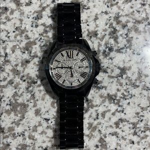 Michael Kors Watch- Black & Glitz